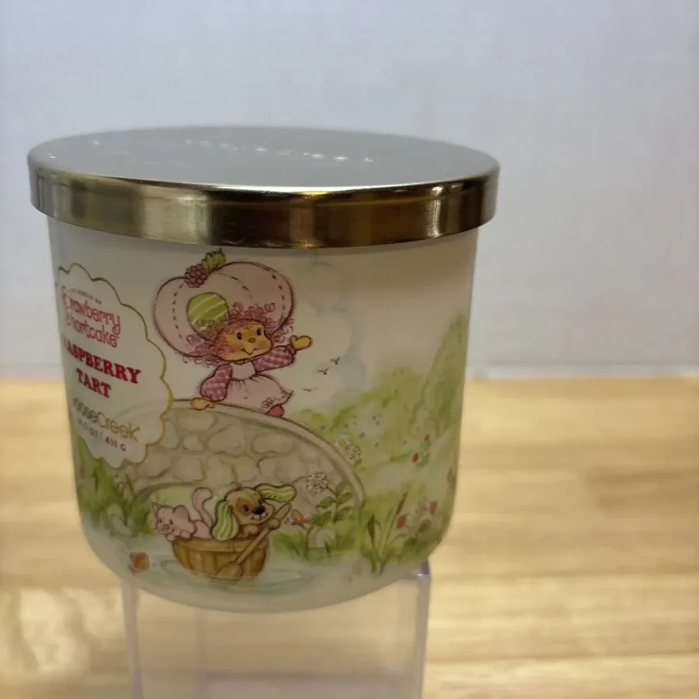 Goose Creek Strawberry Shortcake 3 Wick Candle RASPBERRY TART 14.5 Oz